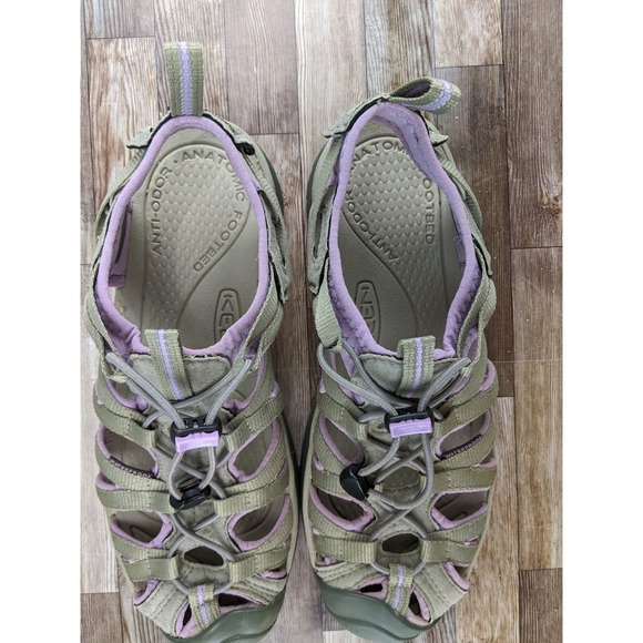 Keen Women's Whisper Sandal Size 9 US Olive Green Lavender Waterproof‎ Shoes - Picture 12 of 14